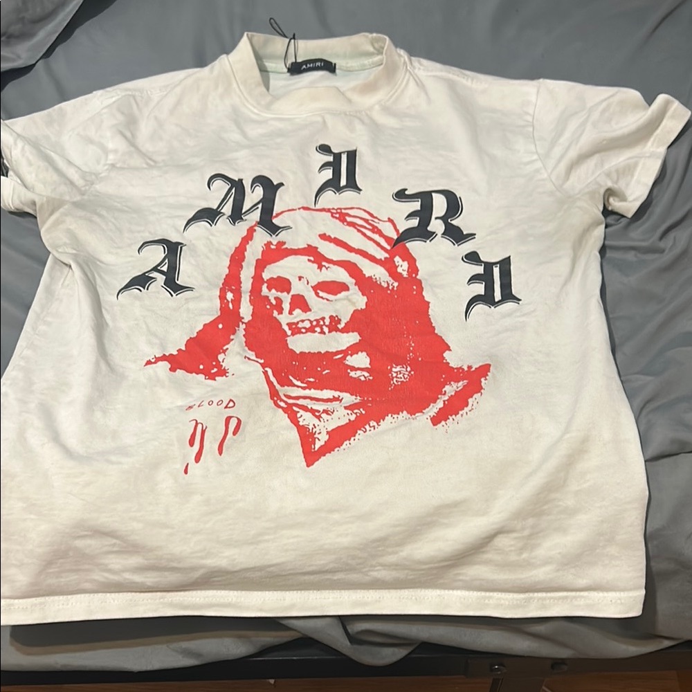 Amiri White Graphic Tee